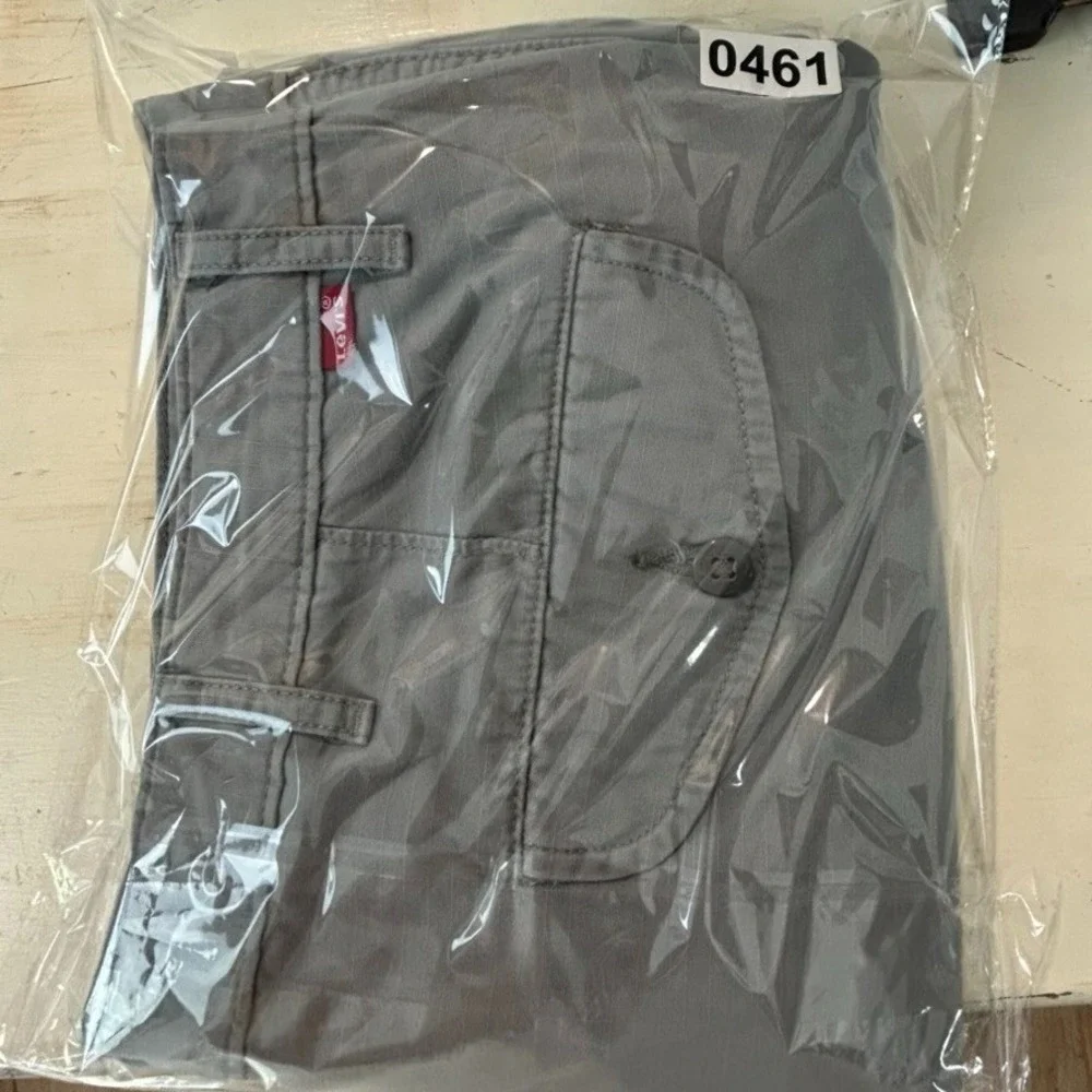 Levi's Men's 38 Shorts Gray Ripstop Utility Cargo Outdoors Hiking Casual